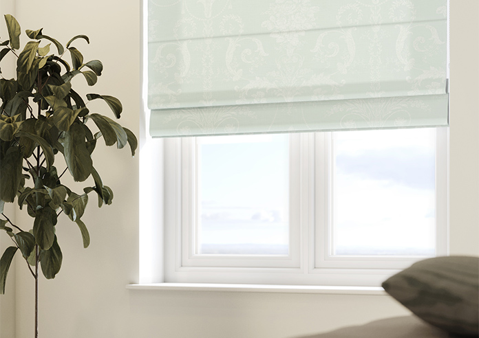 Laura Ashley Josette, Duck Egg - Roman Blind - Image 5